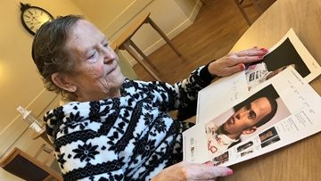 Pontefract care home Resident celebrates hero